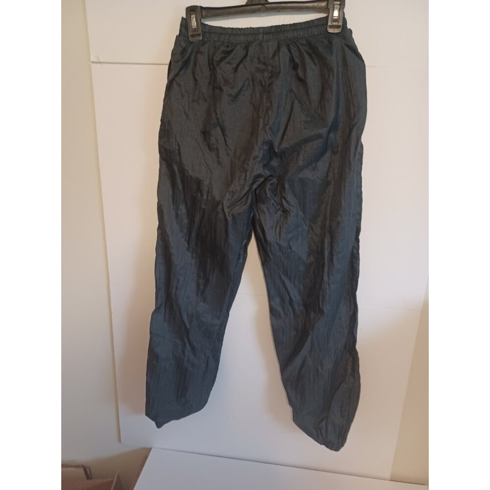 Vintage Green Bay Packers Black NFL Parachute Track Pants Size L (14-16)24x27 - Picture 5 of 5